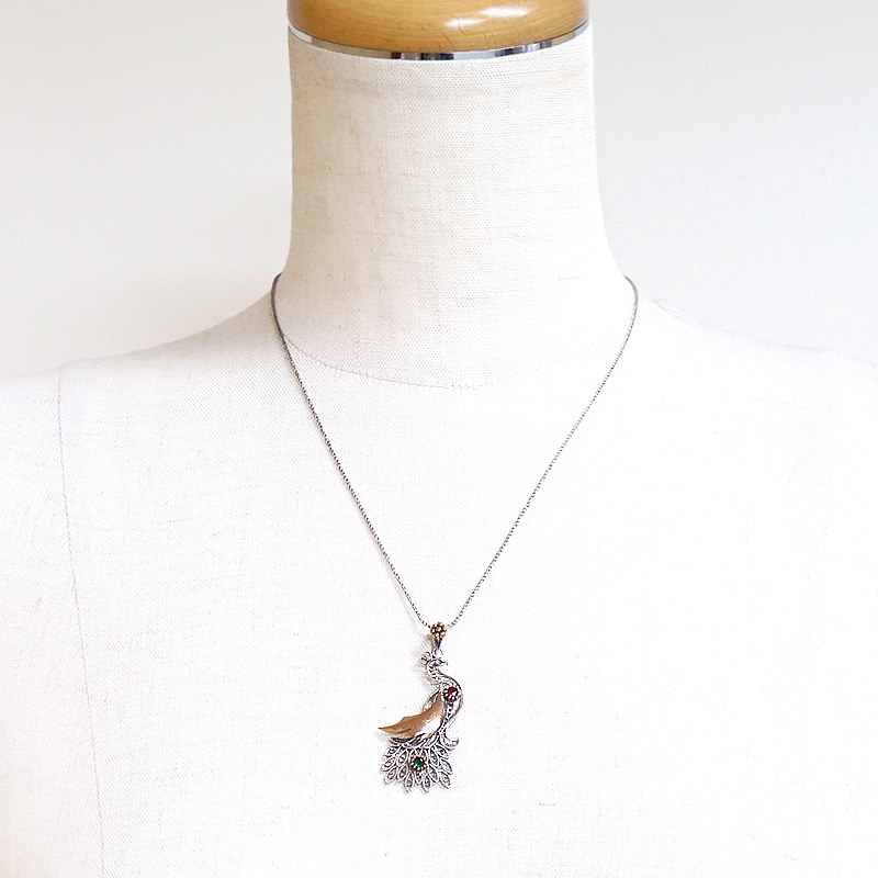 トルコ伝統の銀線細工 テルキャーリ ペンダント（チェーン付） SV-N