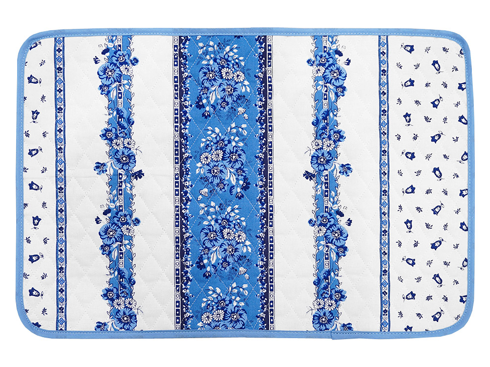 フランス製キルティングランチョンマット（両面使用可）◇FLMK-TRAD-WB