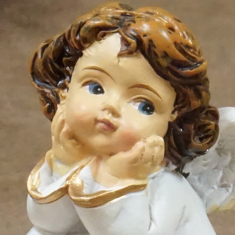 ザルツブルグのクリスマス飾り 天使/ほおづえ RSP-AGL-SITING2