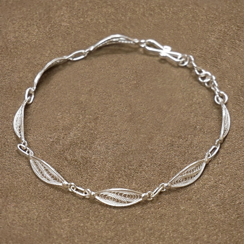 トルコ伝統の銀線細工 テルキャーリ ブレスレット SV-B-TK002