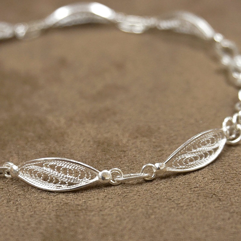 トルコ伝統の銀線細工 テルキャーリ ブレスレット SV-B-TK002