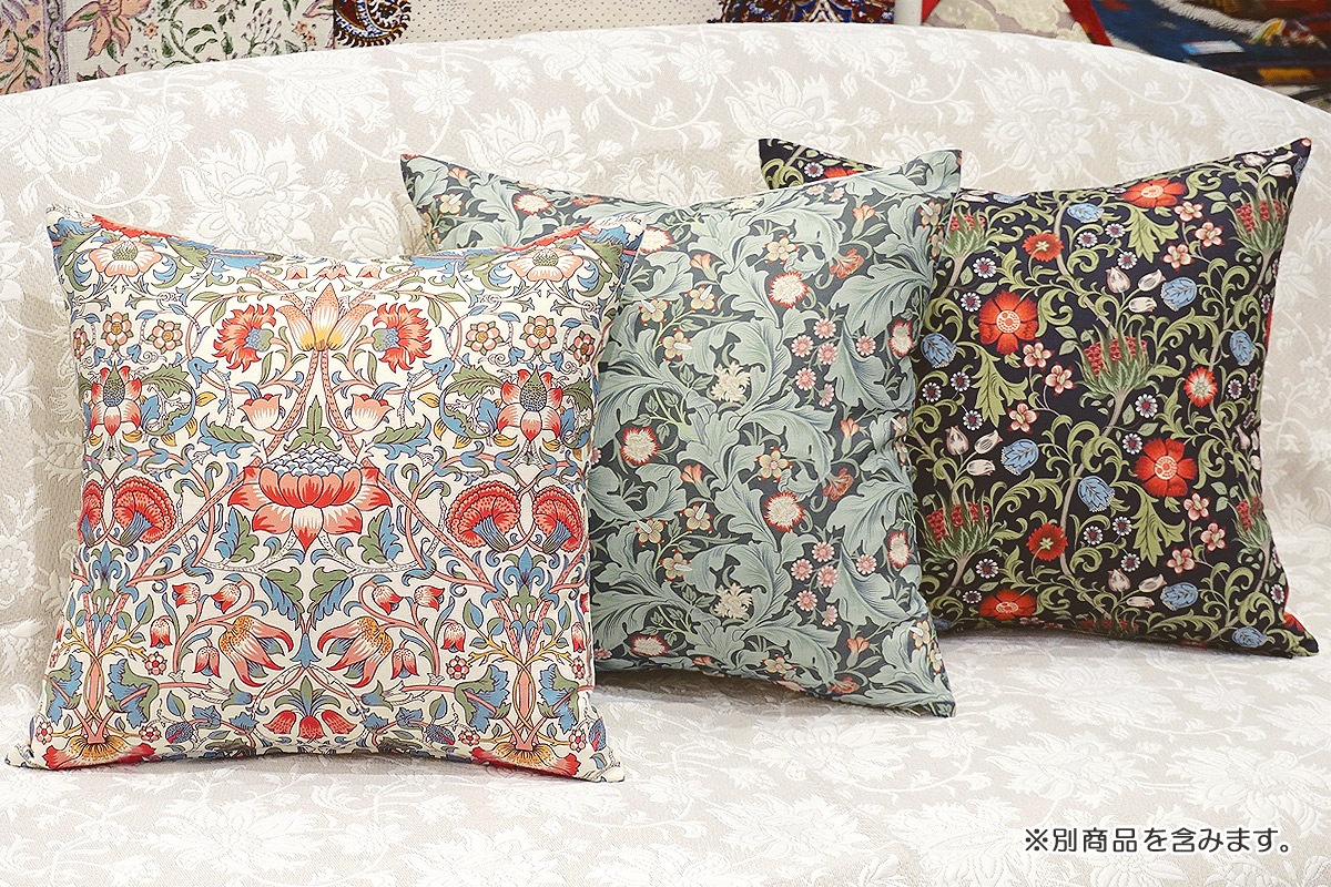 Morris Collection クッションカバー（45cm） レスター/グリーン MCC-LTGR