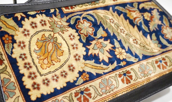 ヘレケ絨毯牛革ショルダーバッグ トルコ製 HS-BAG-L1-01