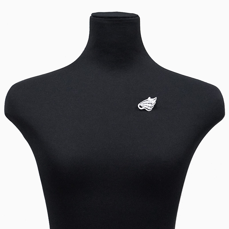 トルコ伝統の銀線細工 テルキャーリ ブローチ　SV-BR-TK005