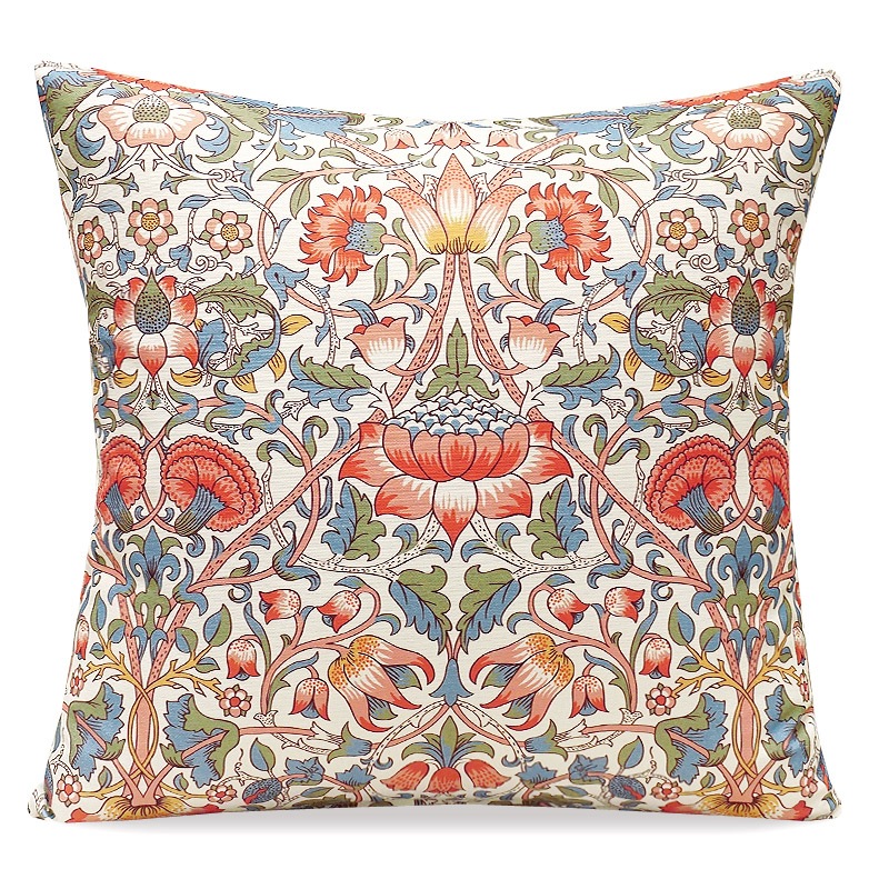 Morris Collection クッションカバー（45cm） ロウデン/ホワイト MCC-LDWT