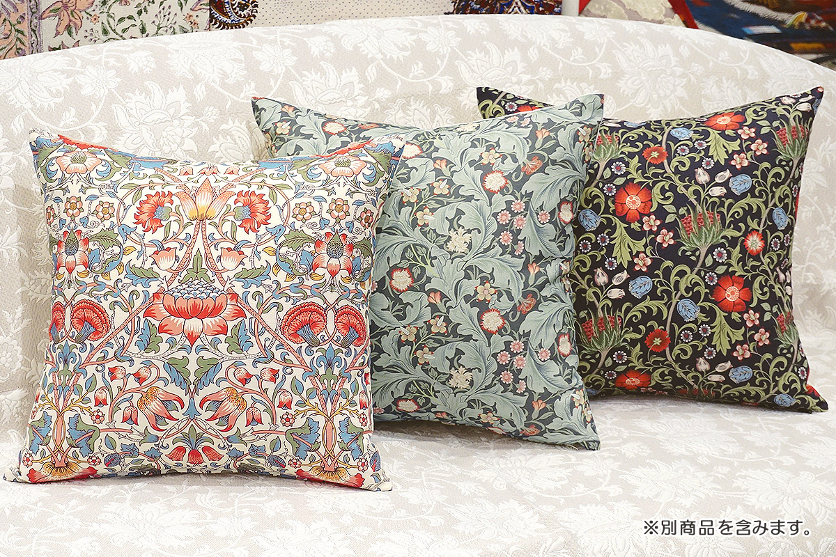 Morris Collection クッションカバー（45cm） ロウデン/ホワイト MCC-LDWT