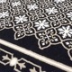 フランス モケット織マット 90×60cm　チュイル/ブラック　FRG60-TUIRE-BK