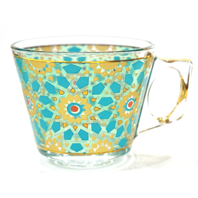 【訳あり値引き品】トルコグラス C&S　CS-274　タイル/ターコイズ（１客）