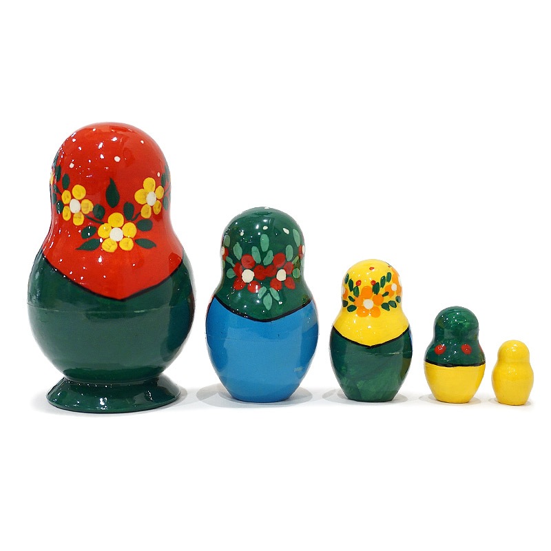 ロシア　セルギエフパサード　マトリョーシカ小（5P）　MAT-191