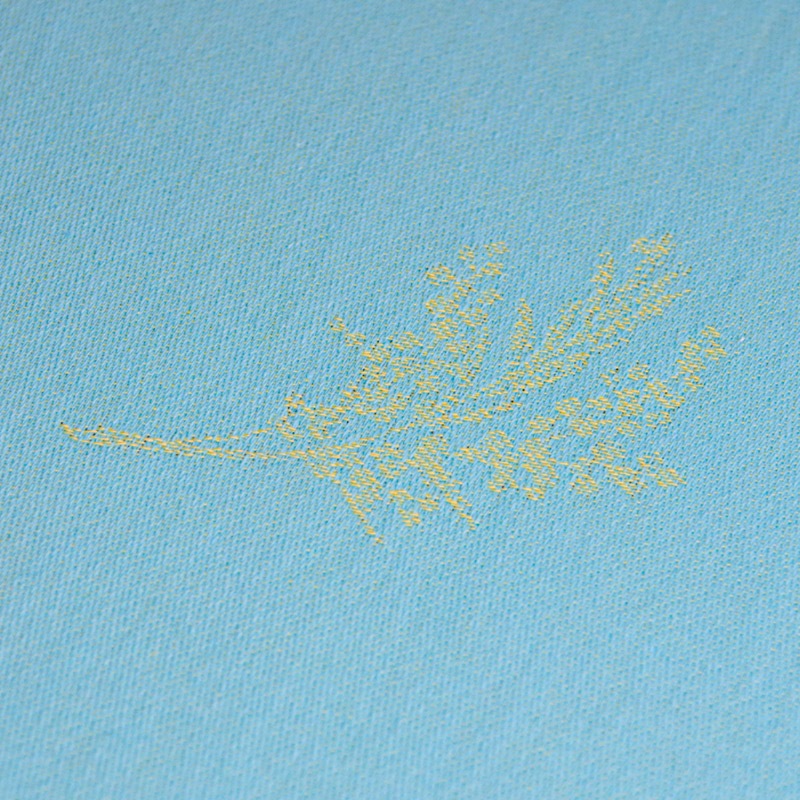 フランス製 ジャカード織 撥水テーブルクロス☆ セザンヌ/ターコイズ