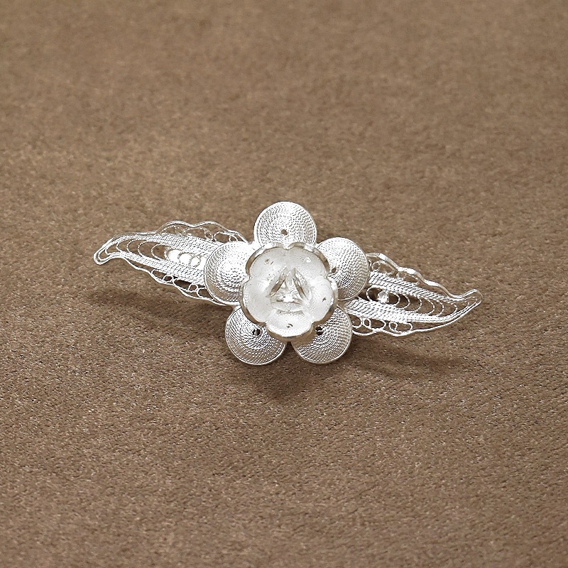 トルコ伝統の銀線細工 テルキャーリ ブローチ SV-BR-TK006