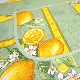 南仏プロヴァンス製　コットンエプロン　シトロン柄　グリーン　FAP-CITRON-GR