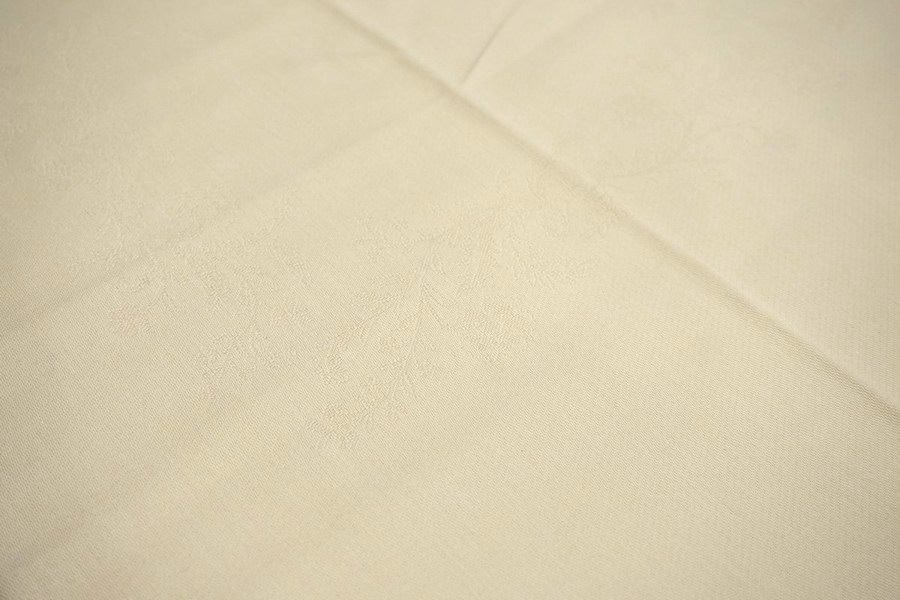 フランス製 ジャカード織　撥水テーブルクロス☆ ロマンティック/トープ 160x160cmサイズ F160160-RMTQ