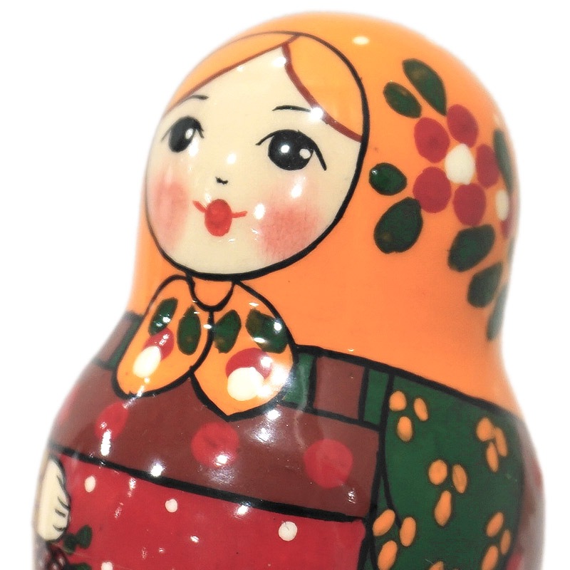 ロシア　セルギエフパサード　マトリョーシカ小（5P）　MAT-193