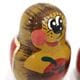 ロシア　ミニマトリョーシカ　ハリネズミ（5P）　MAT-195