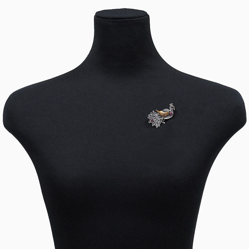 トルコ伝統の銀線細工 テルキャーリ ブローチ　SV-BR-TK007