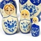 ロシア　キーロフの街のマトリョーシカ（5P）　MAT-130