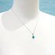 トルコ石シルバーネックレス　SV-N-TQ01-02