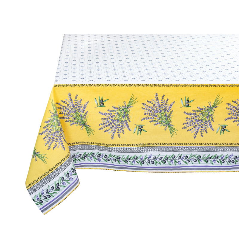 フランス直輸入　テーブルクロス(オリーブ柄イエロー)　250×160cm フランス直輸入 テーブルクロス(オリーブ柄イエロー) 250×160cm