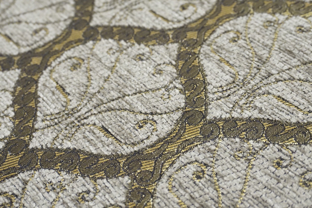 トルコ製マルチカバー(ベッドカバー)◆シングルサイズ◆MC-S-PKGY　ピーコック柄/グレー