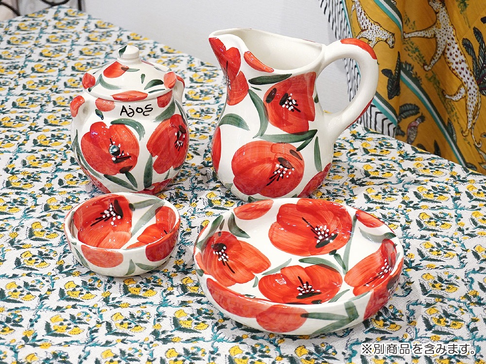 新品　イングランド製　DENBY 陶器製オーブン皿 サラダボウル　赤青 IMG_1761_97096937-ef9a-4f98-