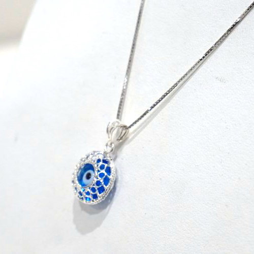 P35 海水 マベパール ハート czダイヤ SV ペンダントトップ