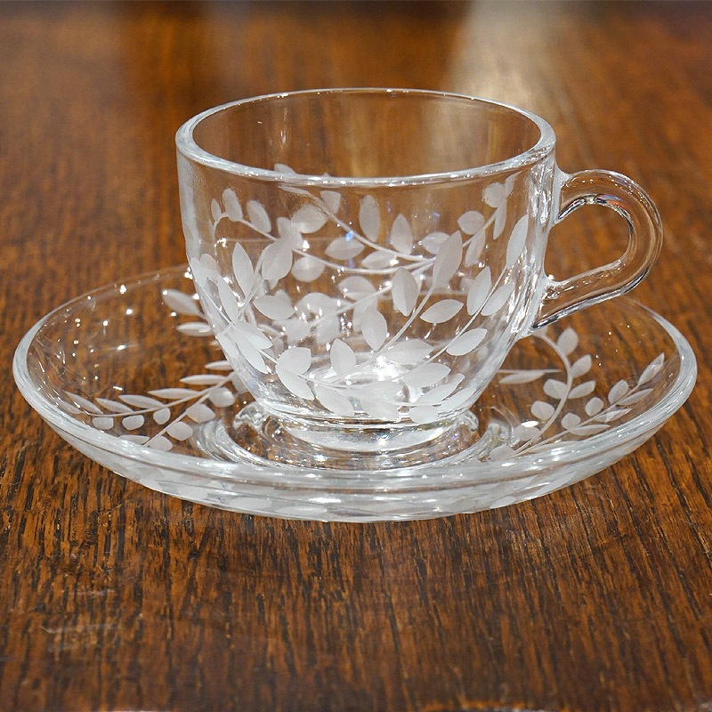 トルコグラス C＆S デミタスサイズ CSS-278 リーフ/クリア（1客