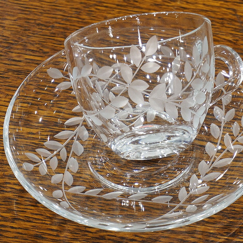 トルコグラス C＆S デミタスサイズ CSS-278 リーフ/クリア（1客