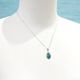 トルコ石シルバーネックレス　SV-N-TQ02-03