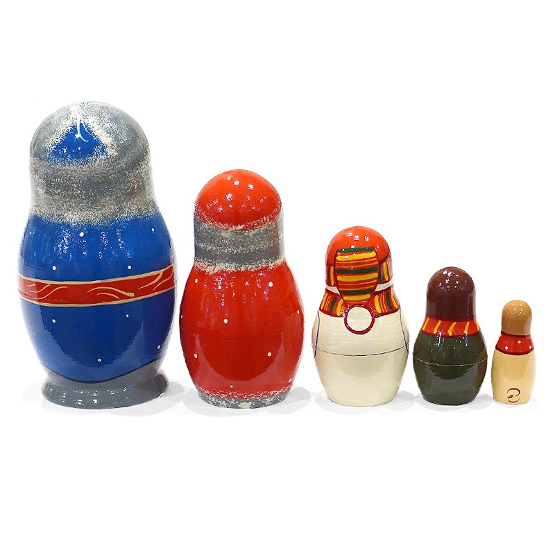 ロシア　キーロフ サンタ マトリョーシカ（5P） MAT-174