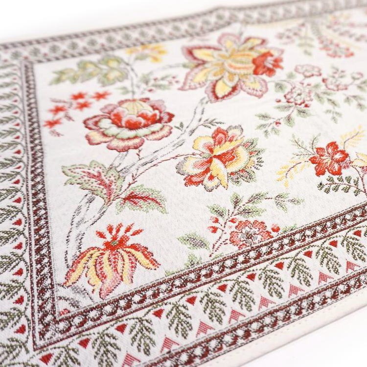 フランス製ジャカード織プレースマット◆FLM-GRN-RD ガランス/レッド