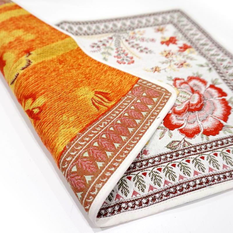 フランス製ジャカード織プレースマット◆FLM-GRN-RD ガランス/レッド