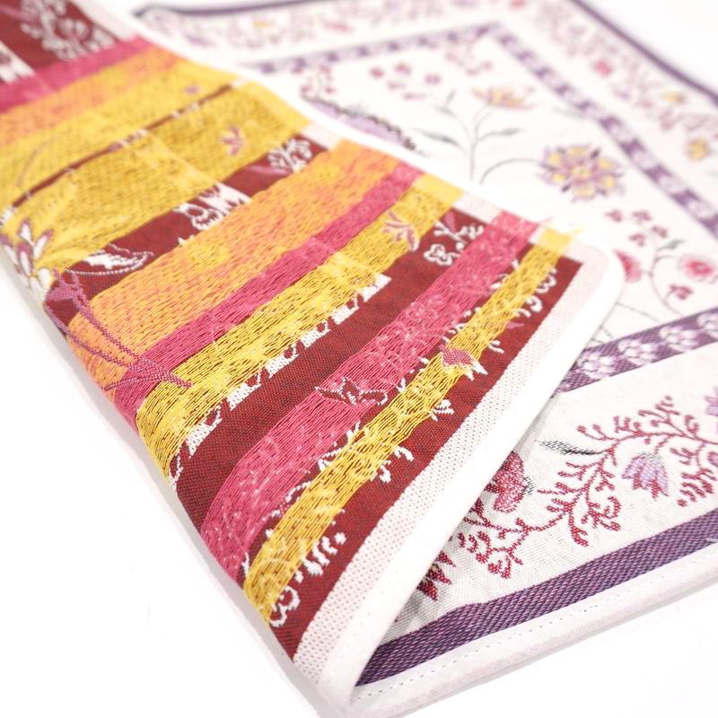 フランス製ジャカード織プレースマット◆FLM-MNT-BL モンテスパン/パープル