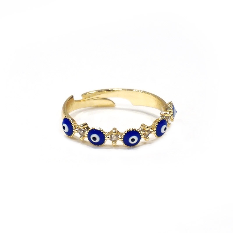 ナザールボンジュウリング　一列/ネイビー（フリーサイズ）　N-R3009-NV