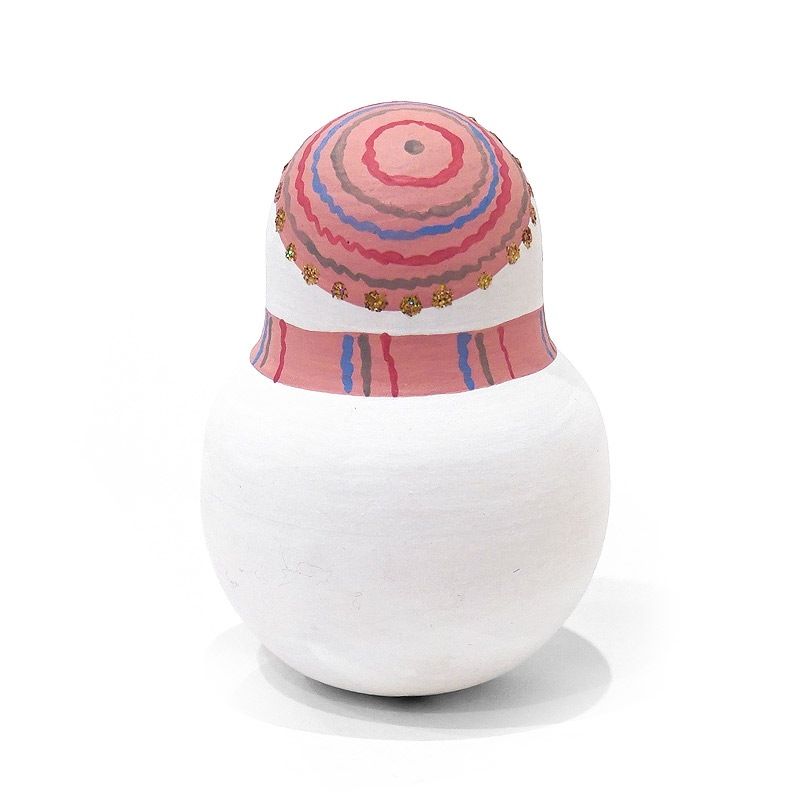 ロシア　オリガ・ロバノワ作　スノーマン起き上がりこぼし　MAT-129