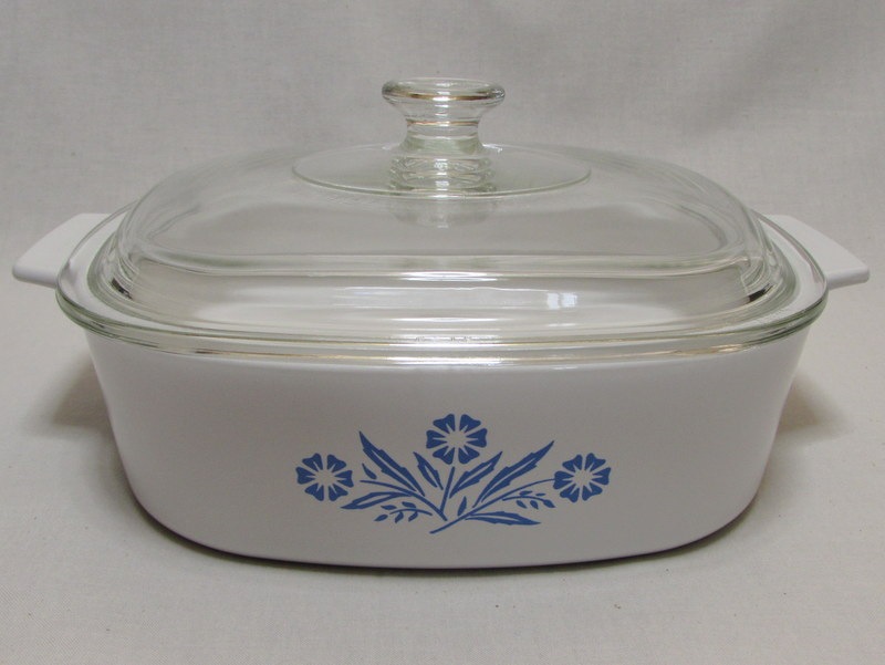 CORNING WARE コーニングウェア 両手鍋 ブルーコーンフラワー2L( 1-3
