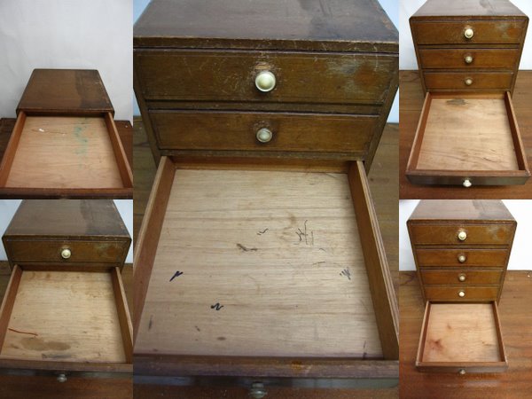 FS003 古い小引き出し 5段 | 中古家具,古家具,レトロ家具,収納