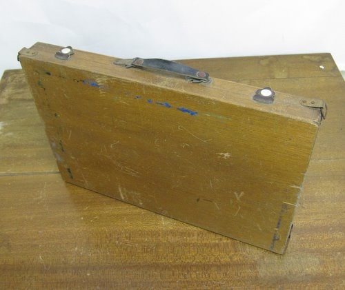 古い絵の具・画材セットの木箱 02 | アンティーク雑貨,ヴィンテージ