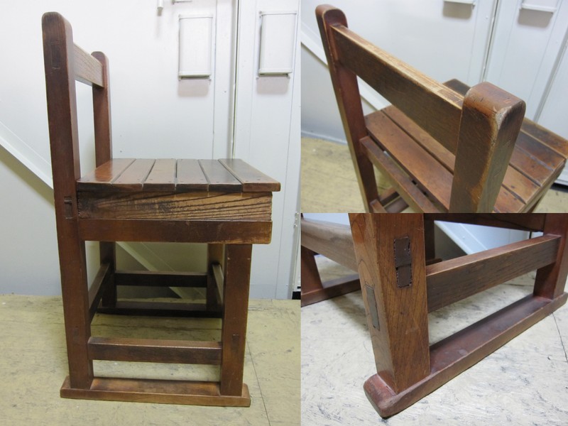 FD012 昭和レトロ 古い学校の机と椅子 | 中古家具,古家具,レトロ