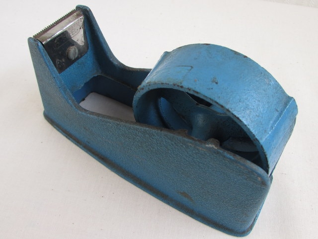 古いテープカッター レトロな鋳物 青 | 昭和レトロ,昭和レトロ生活