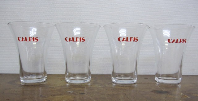 CALPIS  ����ԥ� ī�饰�饹��4�ĥ��å�