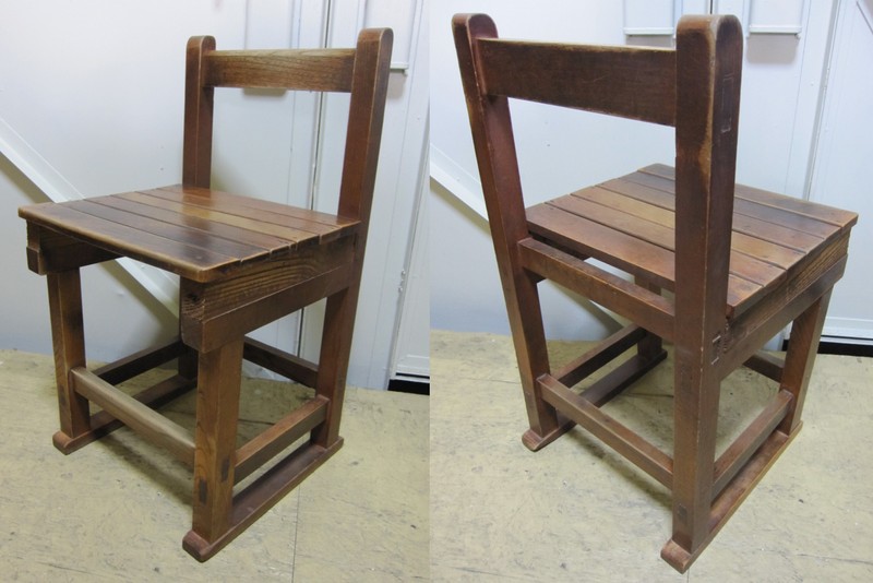 FD012 昭和レトロ 古い学校の机と椅子 | 中古家具,古家具,レトロ