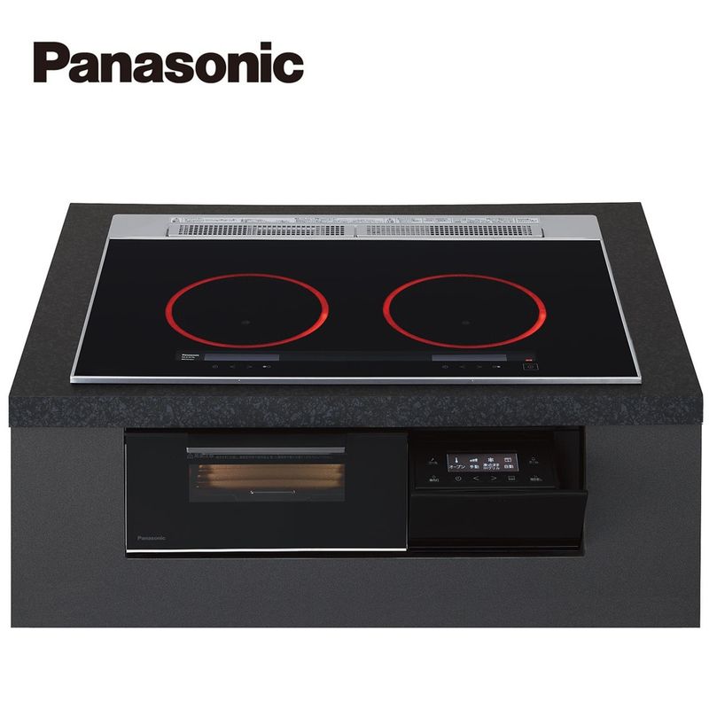 【KZ-A1W7K】パナソニック IHクッキングヒーター ＜Aシリーズ＞ ビルトイン型 2口IH 鉄・ステンレス対応 幅75cm（色：ジェットブラック） 