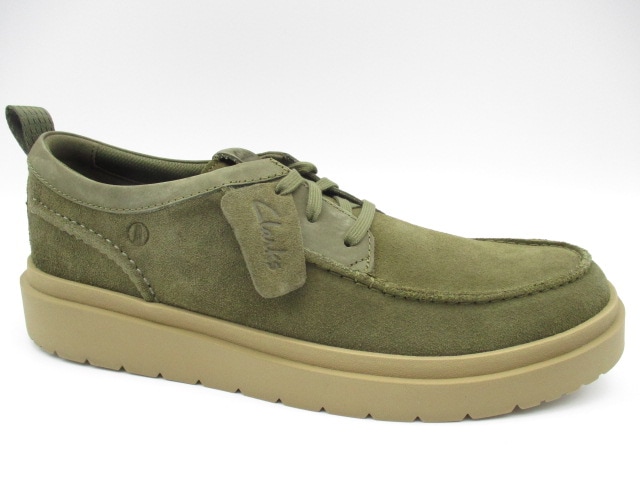 クラークス Polden Moc 784J Olive Suede