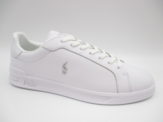 POLO　RALPH LAUREN HERITAGE COURTⅡ-LEATHER WHITE/SILVER 
