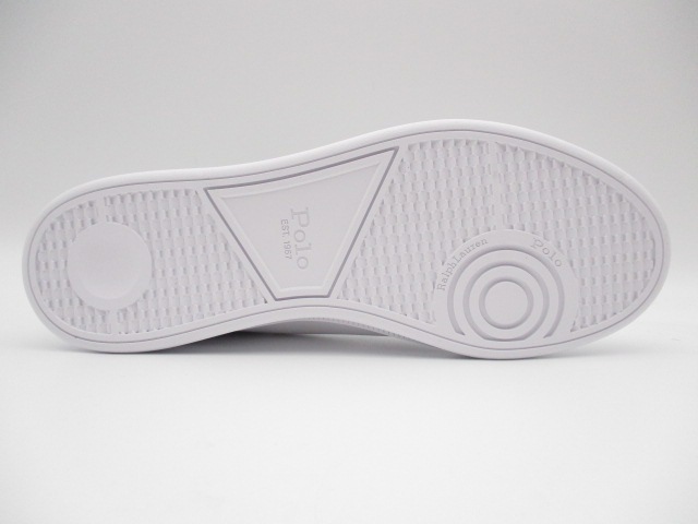 POLO　RALPH LAUREN HERITAGE COURTⅡ-LEATHER WHITE/SILVER 
