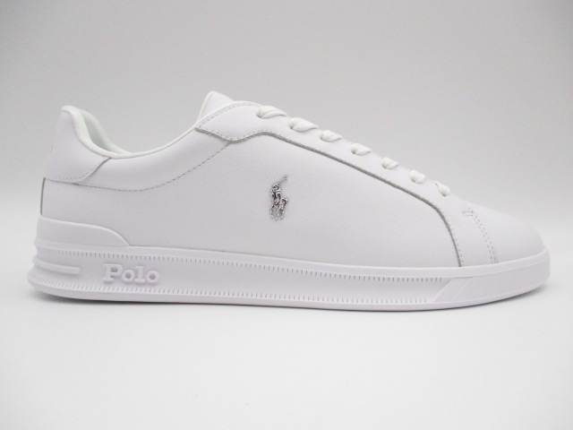 POLO　RALPH LAUREN HERITAGE COURTⅡ-LEATHER WHITE/SILVER 