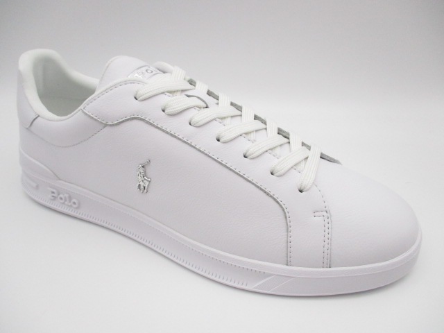 POLO　RALPH LAUREN HERITAGE COURTⅡ-LEATHER WHITE/SILVER 