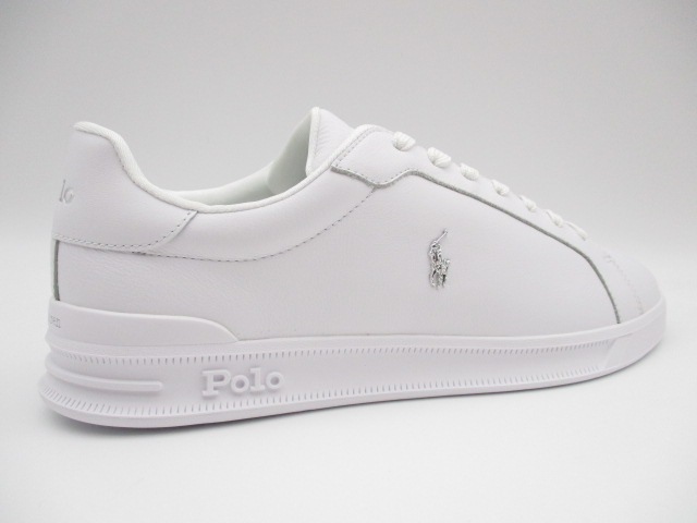 POLO　RALPH LAUREN HERITAGE COURTⅡ-LEATHER WHITE/SILVER 