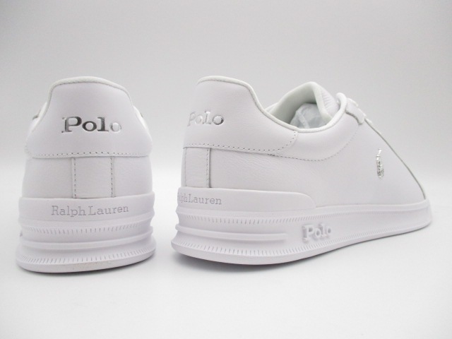 POLO　RALPH LAUREN HERITAGE COURTⅡ-LEATHER WHITE/SILVER 